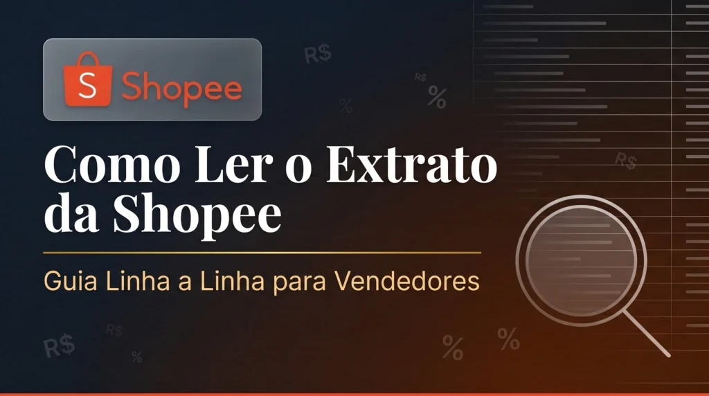 Banner do artigo Como Ler o Extrato de Renda Estimada da Shopee com logo e título em destaque