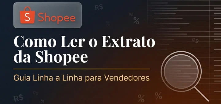 Banner do artigo Como Ler o Extrato de Renda Estimada da Shopee com logo e título em destaque